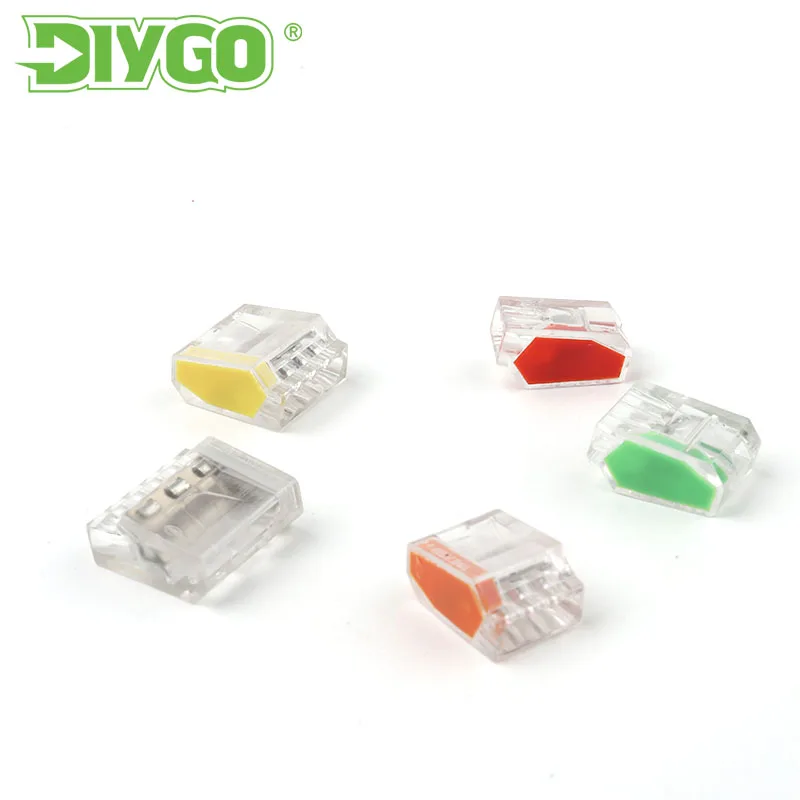 

25/50/100PCS Mini Quick Wire Connectors 252/253/254/255 Universal Compact Wiring Conductor Push-in Terminal Block LED Connector