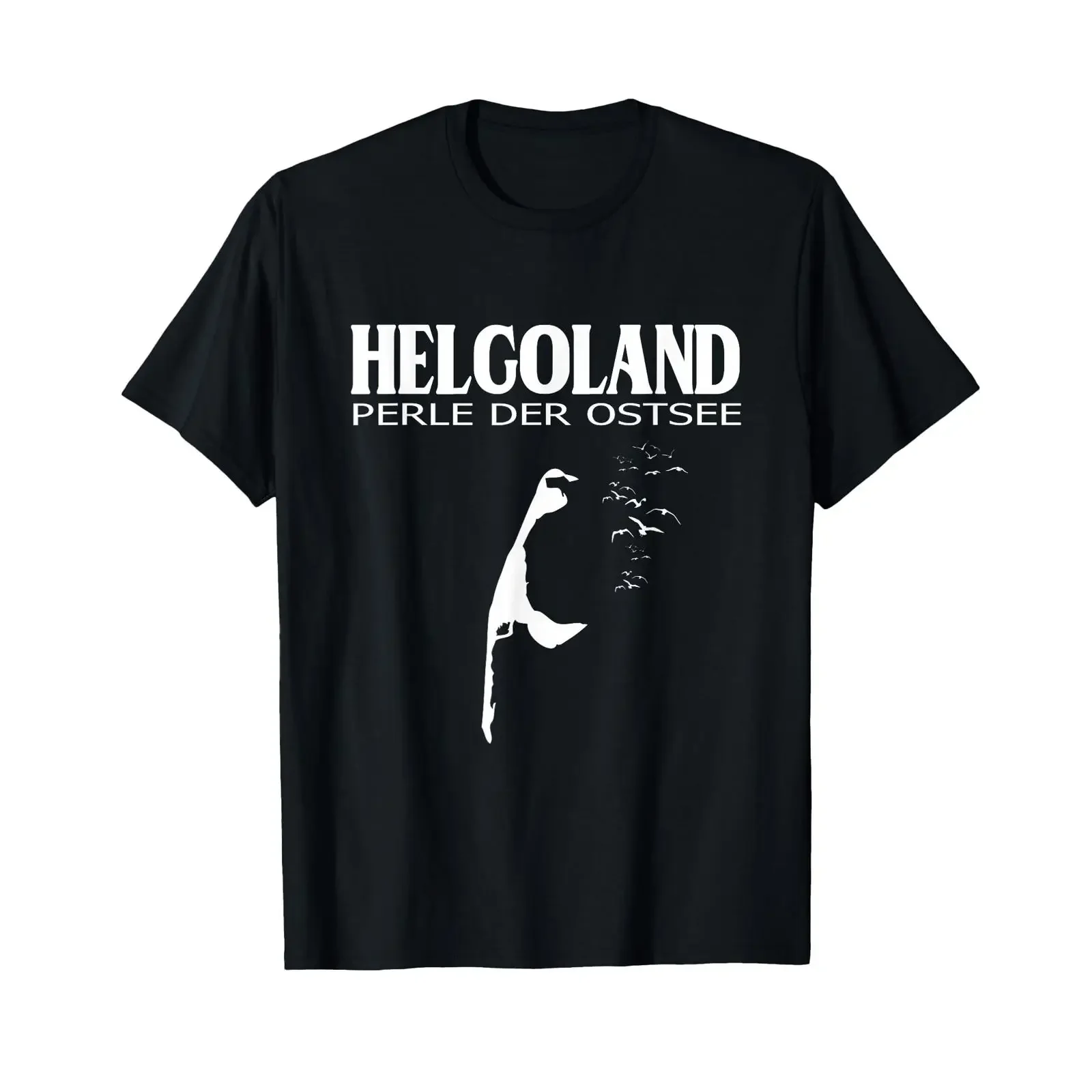 Helgoland Pearl of the Baltic Sea Funny T Shirt vintage Washed Top For Everyday Wear Versatile fashion Breathable Stylish
