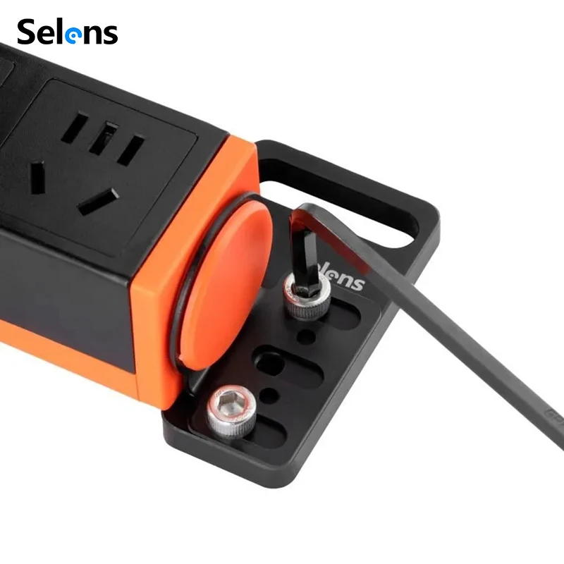 

Selens PDU Power Strip Bracket Insert Fixed Seat Power Strip Holder for Selens Cart Workstation Photography Photo Studio