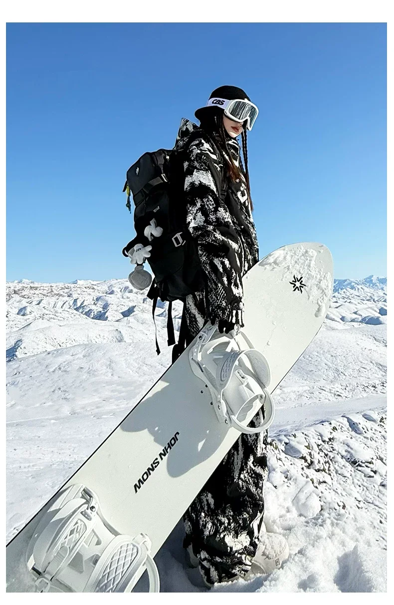 2026 John Snow Skianzug für Damen und Herren, Wasserdicht, Winddicht, Warm, Vollständig Gummiversiegelt, Neuer Ski-Oberteil – Detail 23