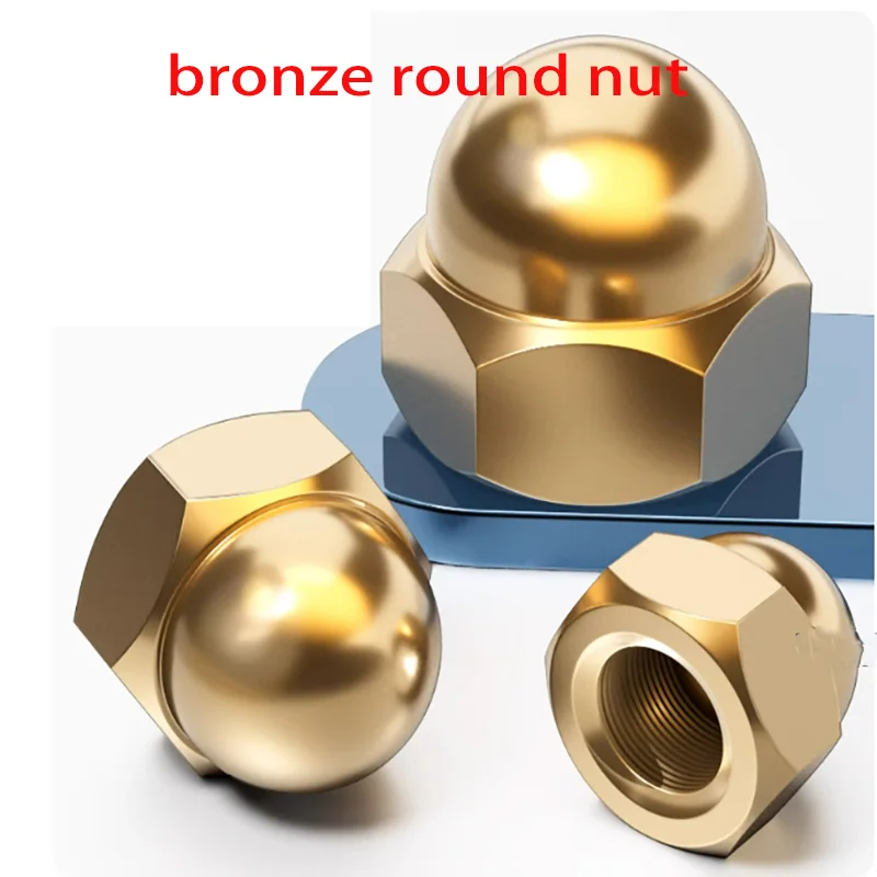 

High-quality brass M3 - M20 hexagonal cap nuts decorative cap nuts