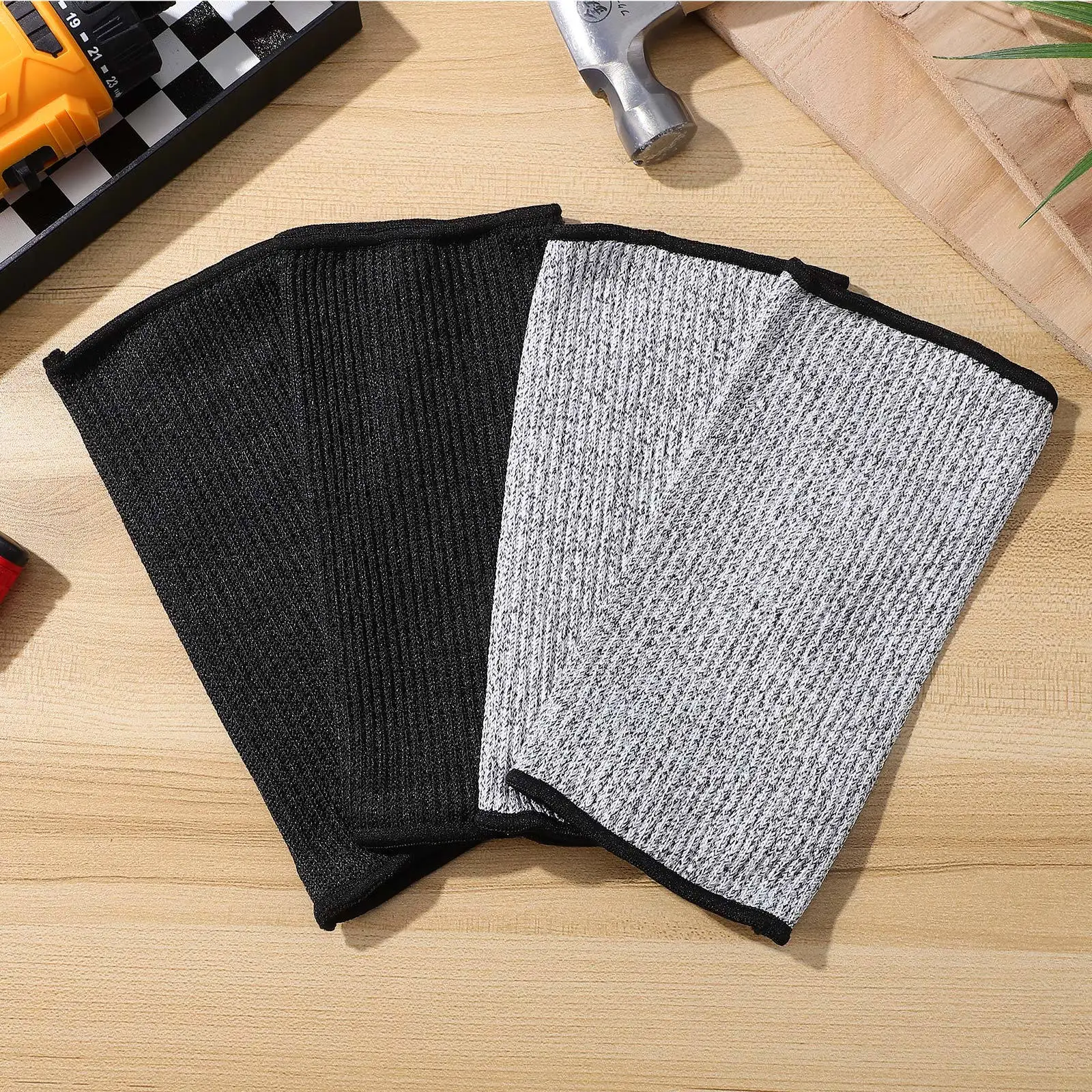 زوجان من أكمام الساعد المقاومة للقطع، واقيات للذراع الواقية، أكمام عمل آمنة قابلة للتمدد ومرنة لحركة البستنة