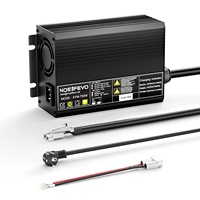 NOEIFEVO 12V 50A 40A 30A 20A Lithium LiFePO4 Battery Charger 14.6V LiFePO4 Battery Charger, 0V BMS Activate, Automatic shutdown