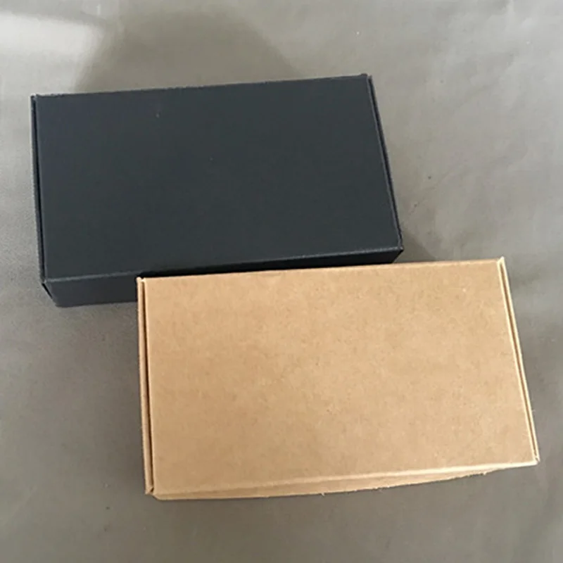 100pcs/lot-11*6*2.2cm Brown Carton Kraft Box, Gift Packing Boxes, Soap Packaging, Storage Item