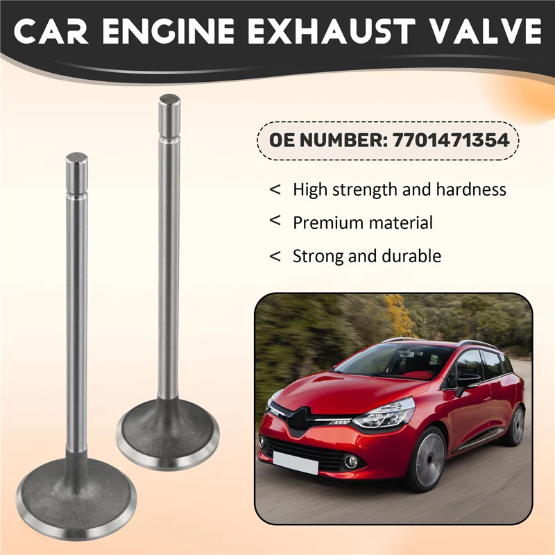 Automobil Motor Einlass Auslass Einlass Ventil Kit Für Renault Clio Megane Laguna Scenic Kangoo Modus 1,4 7701471354 Teile