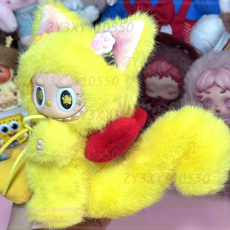 

2025 New Genuine Labubu Changed Baby Avocado Zimomo And Gold Rich Cat Cute And Interesting Toy Ornaments Holiday Gifts