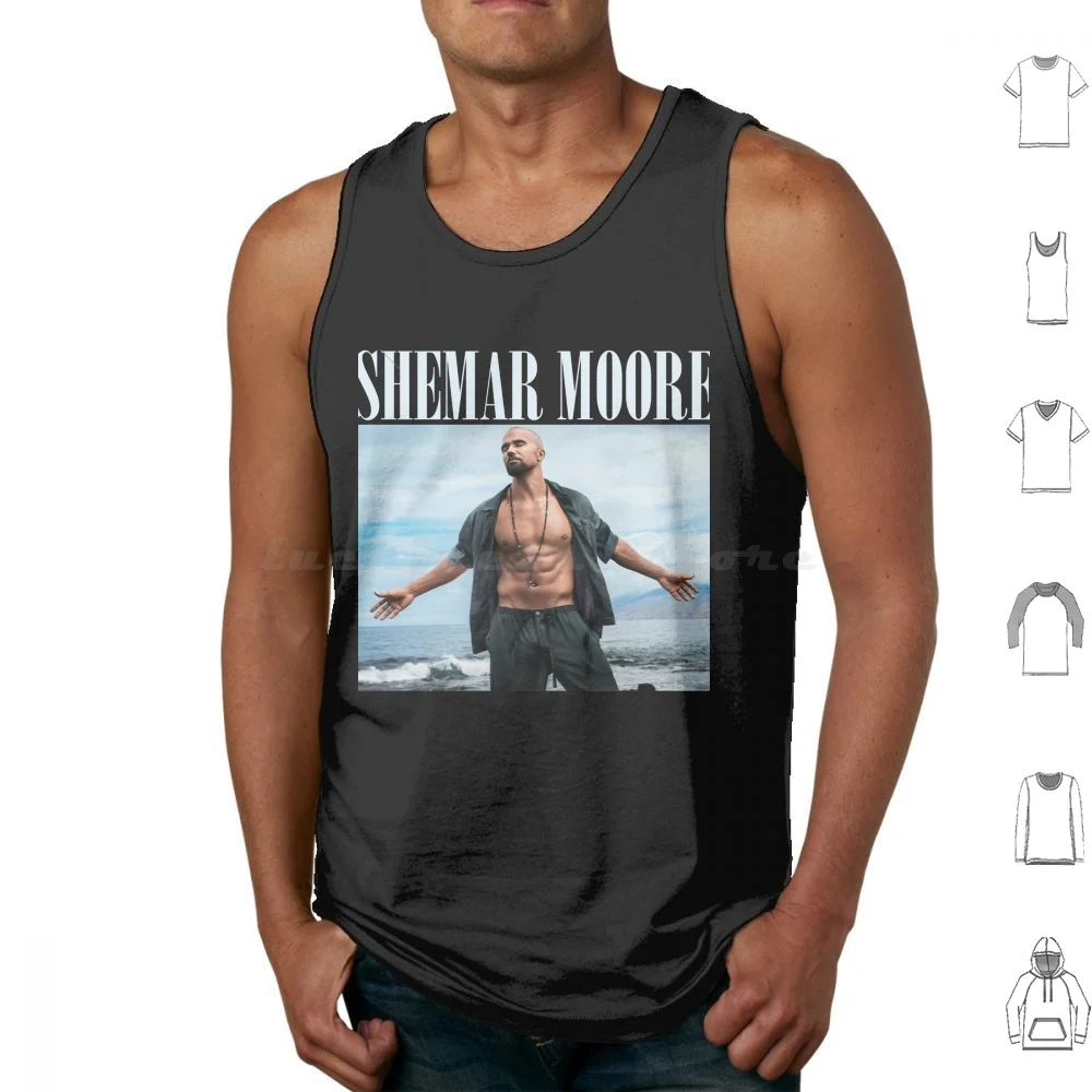 Gift For Men Shemar Moore Gift Movie Fans Tank Tops Vest Sleeveless For Men Shemar Moore Movie Fans Handsome Movie Actor