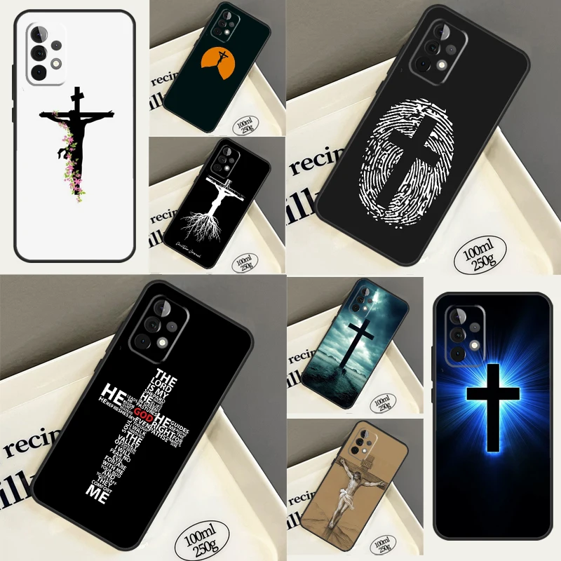 Jesus Christ Cross Case For Samsung Galaxy A12 A13 A14 A32 A33 A34 A52 A53 A54 A50 A52S A11 A31 A51 A71 Cover