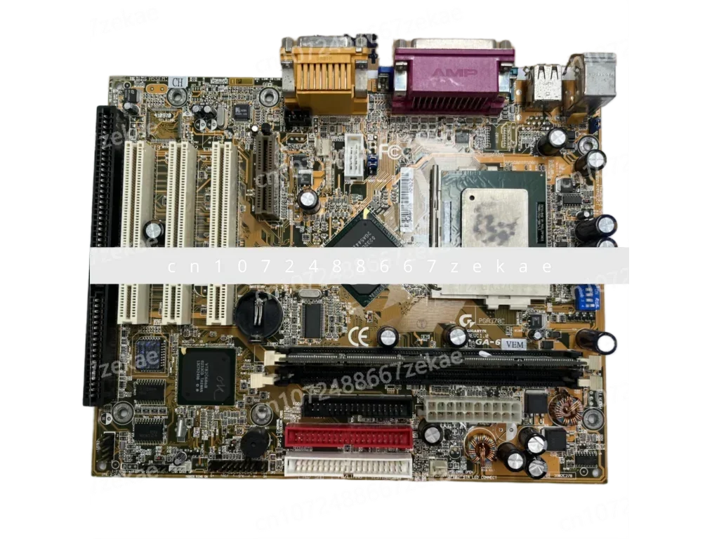 

Industrial Board Motherboard with CPU Memory Fan, Test Original 100% 8601T, GA-6VEML, GA-6VEM ISA, 3PCI VGA LPT, 1 ISA Slots