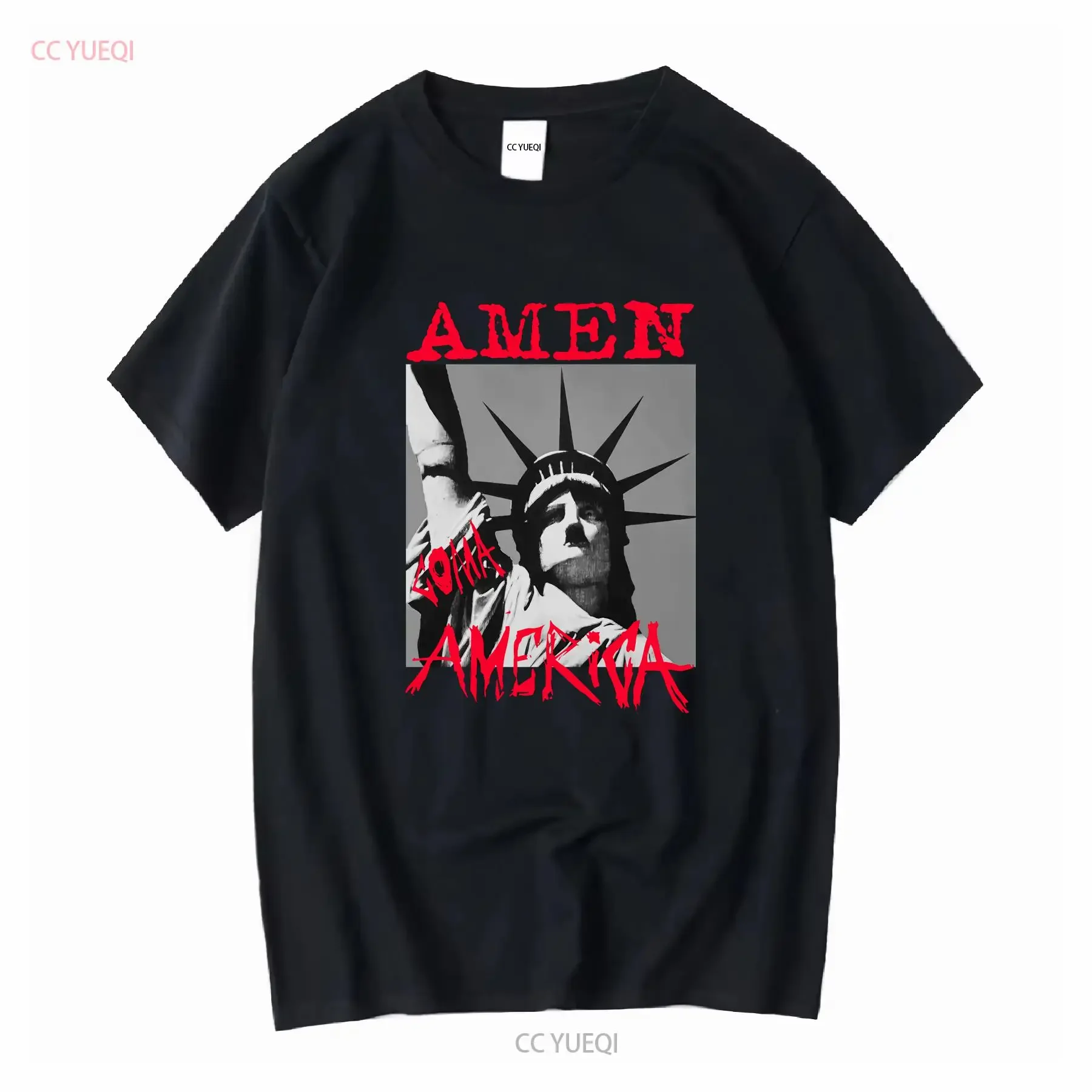 Vintage Amen Coma America Metal Punk Rock Band T Shirt Black long or short sleeves vintage Washed Slightly Stylish
