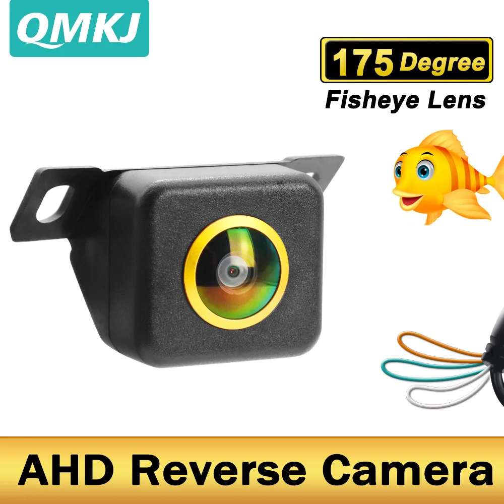 

AHD Night Vision 1280x720P Car Rear View Camera Vehicle Backup 175 Degree Fisheye Golden Lens Car Reversing Front Camera