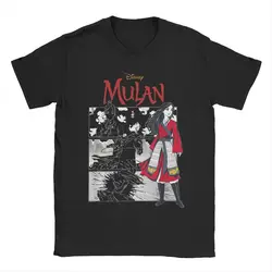 Retro Mulan Anime T Shirts for Men Women 100% Cotton Funny T-Shirts Round Collar Tee Shirt Short Sleeve Clothing Plus Size