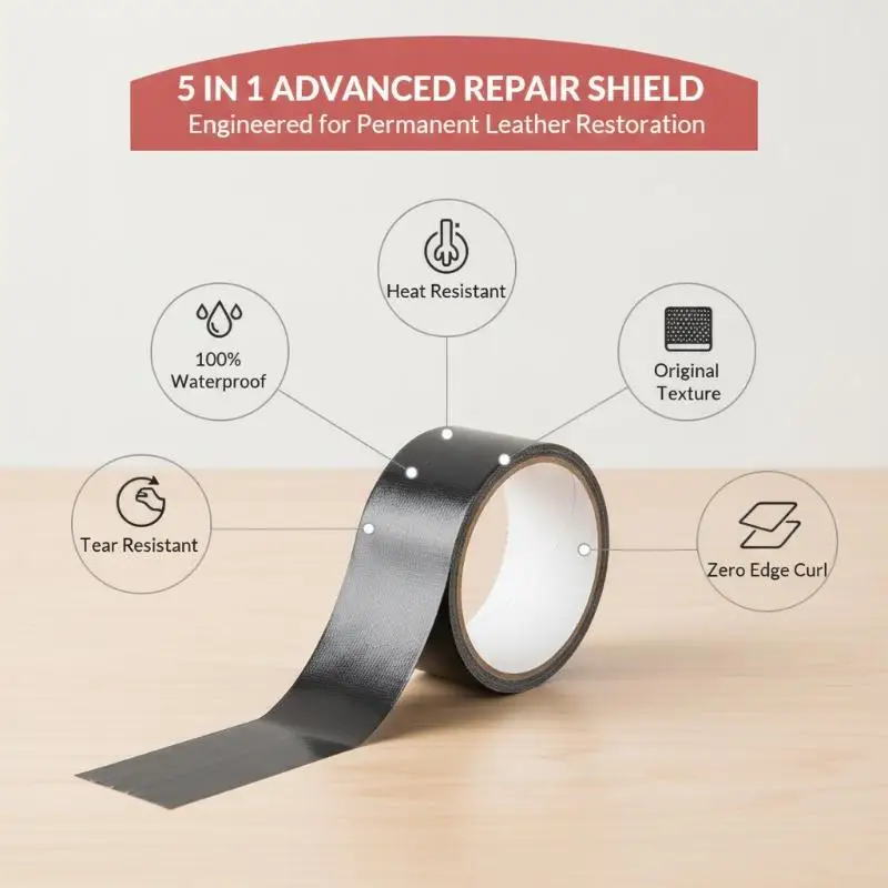 Waterproof Leather Repair Tape Sun Protection High Viscosity 5M/10M For Motorcycle Home Sofa Restoration