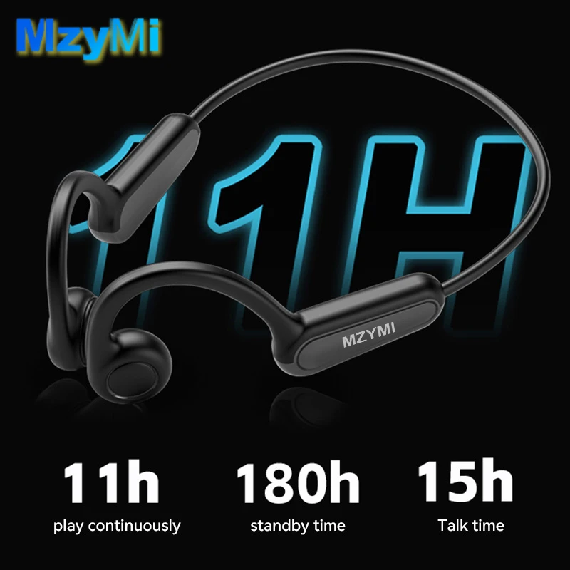 MZYMI B8 Наушники с настоящей костной проводимостью Type-C Беспроводные Bluetooth-наушники Водонепроницаемая спортивная гарнитура для тренировок Бег Вождение