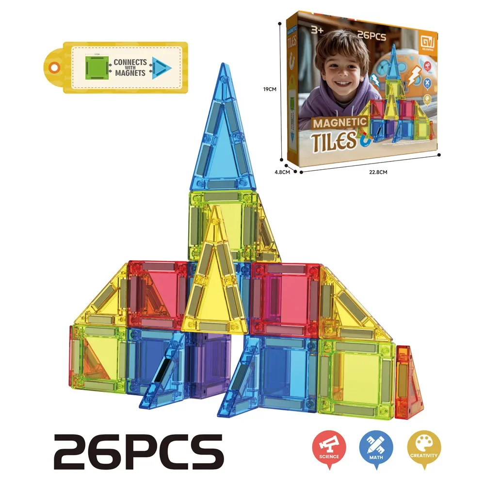 Mini Magnetische Stück Baustein Set MOC Technocal Pädagogische Montage DIY Ziegel Kind Konzentration Training Spielzeug Geschenke