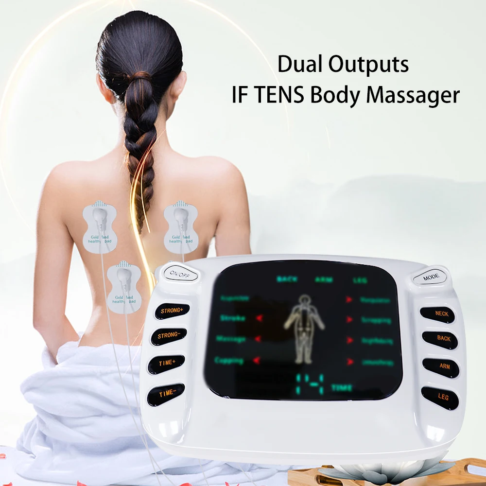 8-mode Electrostimulator Muscle Body Soothing Care Body Massager Dual Channel Best Massager Neck Back Full Body Accessory Tool