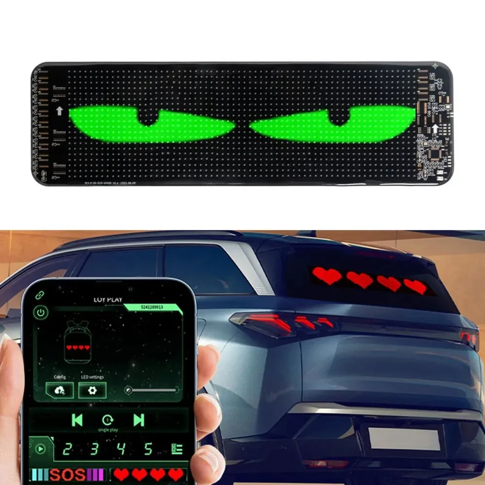 

High Brightness Flexible Car LED Display DIY Pattern Text Rolling LED Sign for Car