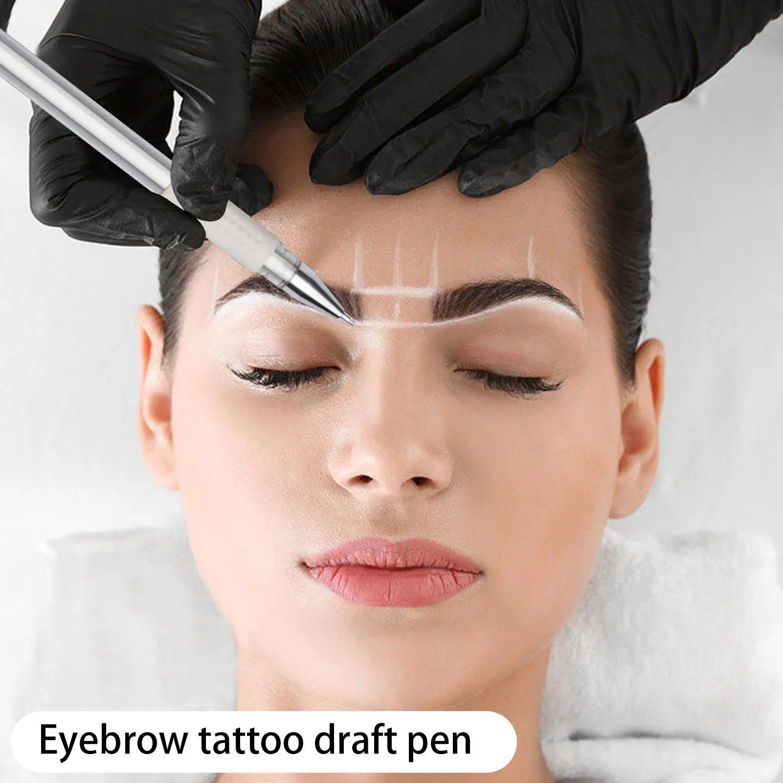 White Brow Pen Skin Pen Waterproof Eyebrow Lip Tatoo Gel Marker Pen For Microblading Eyebrow Lip Scribe Tool Permanent Makeup