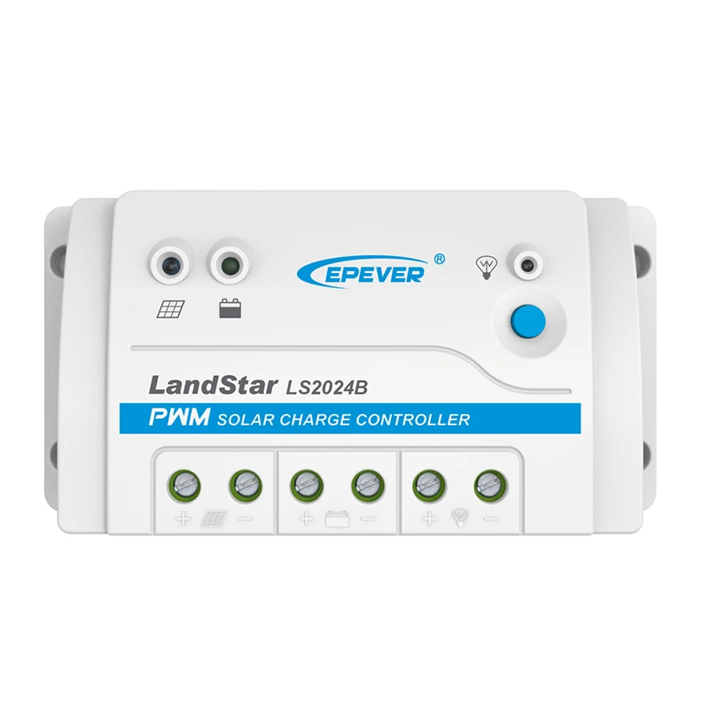EPEVER LS2024B 20A Land Star Series Solar Charge Controller 12/24VDC Auto Max PV Open Voltage 50V Solar Regulator