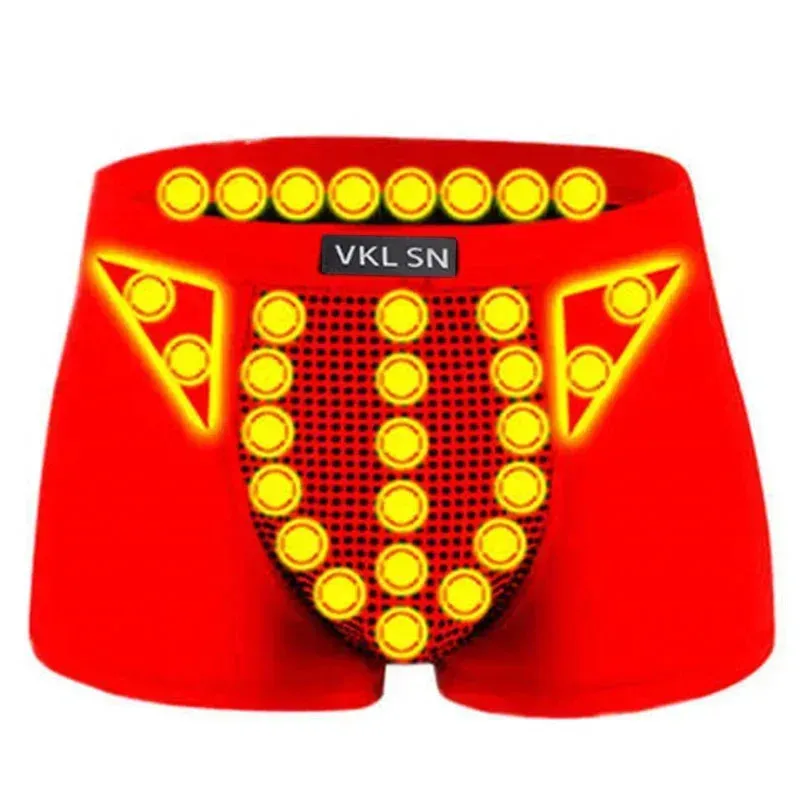2026 Men Physiological Boxer Magnet Underwear Health Care Function Mesh Breathable Magnet Therapy Shorts Boxers Energy Shorts