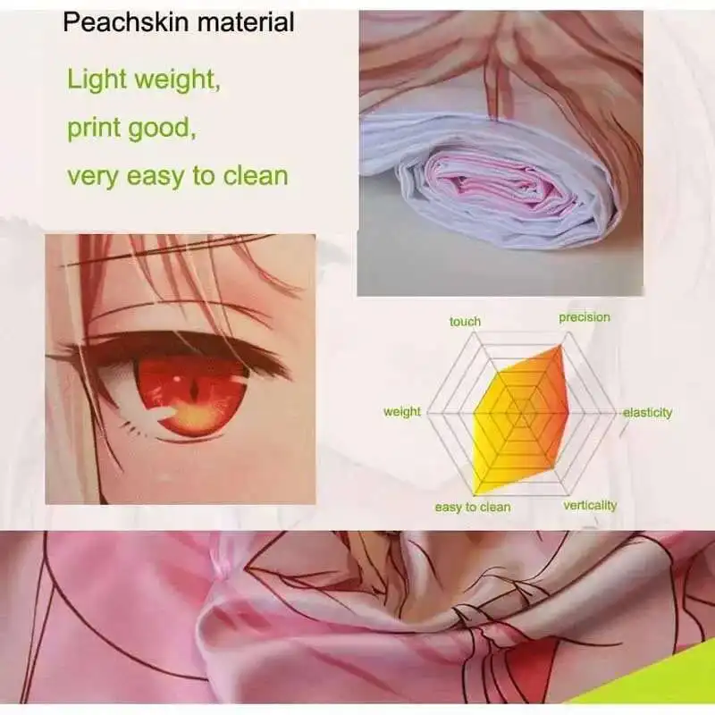 Vtuber Ōokami Mio 50*160 سنتيمتر Dakimakura Waifu المخدة 2-الجانب طباعة كيس وسادة هينغ الجسم غطاء الوسادة Otaku هدية