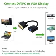 DVI 24 + 1 fonte DVI-D para VGA fêmea pia adaptador ativo conversor cabo 20cm 0.2m para monitor de PC HDTV