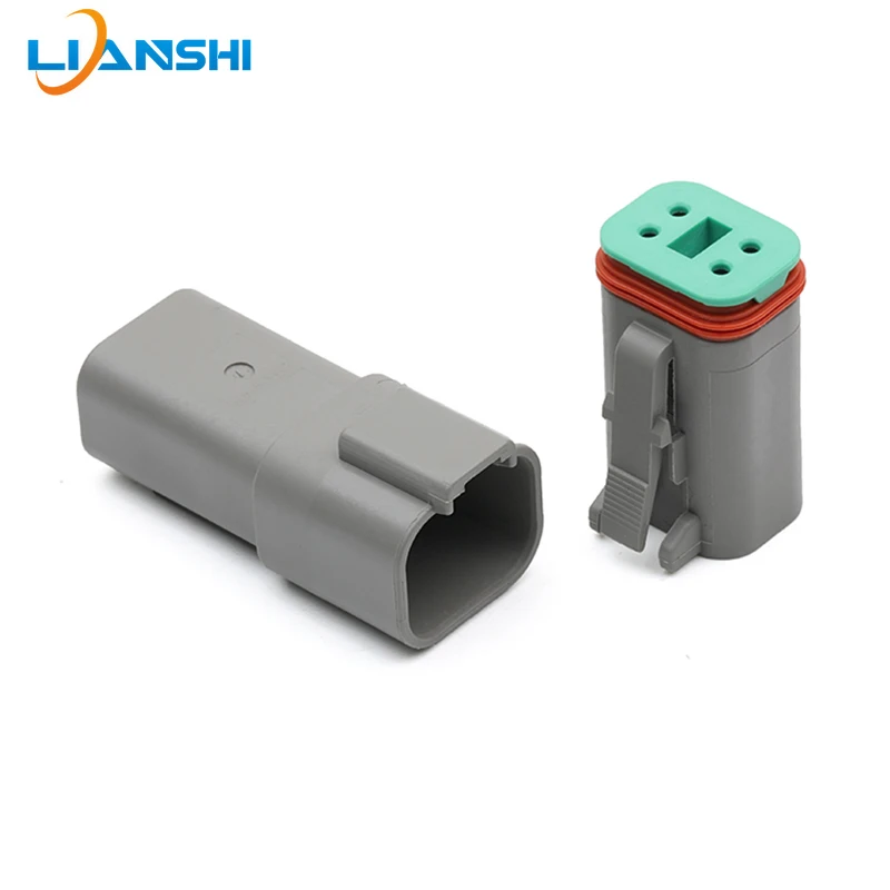 DT04-4P-C015 New small hole plug waterproof connector 4-hole male busbar plug connector DT06-4S-C015