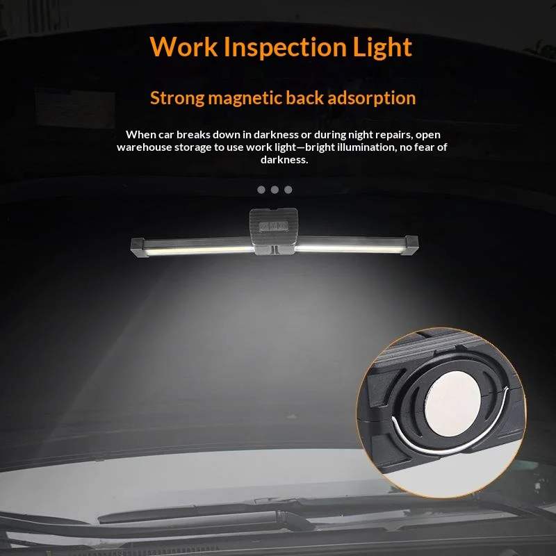 OFFBONDAE 7-speed dimming flash Gym Lamp Posing Portable Magnet LED Posing Lamp Hanging Hook Selfie Light 180 Degree Folding image 5