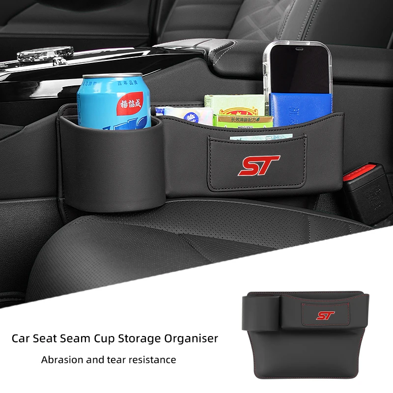 

Car Seat Crevice Storage Box Seat Slit Gap Organizer Bag Accessories For Ford MK2 ST Racing Performance Explorer Focus Mk2 Mk3