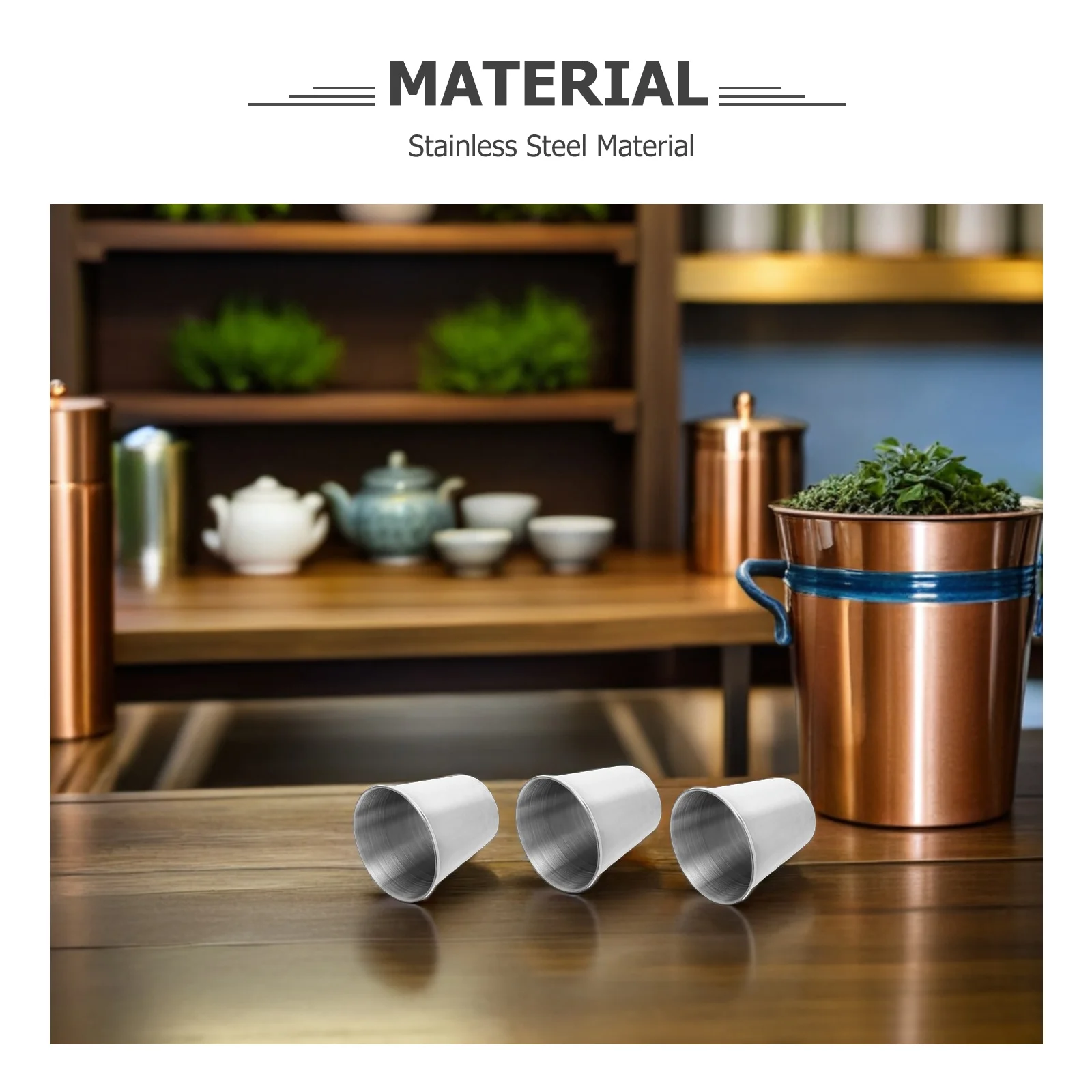 12 قطعة 30 مللي أكواب من الفولاذ المقاوم للصدأ متعددة الأغراض أوعية شرب معدنية للمنزل بار Ktv الأطراف الخارجية أكواب القهوة للتخييم #4