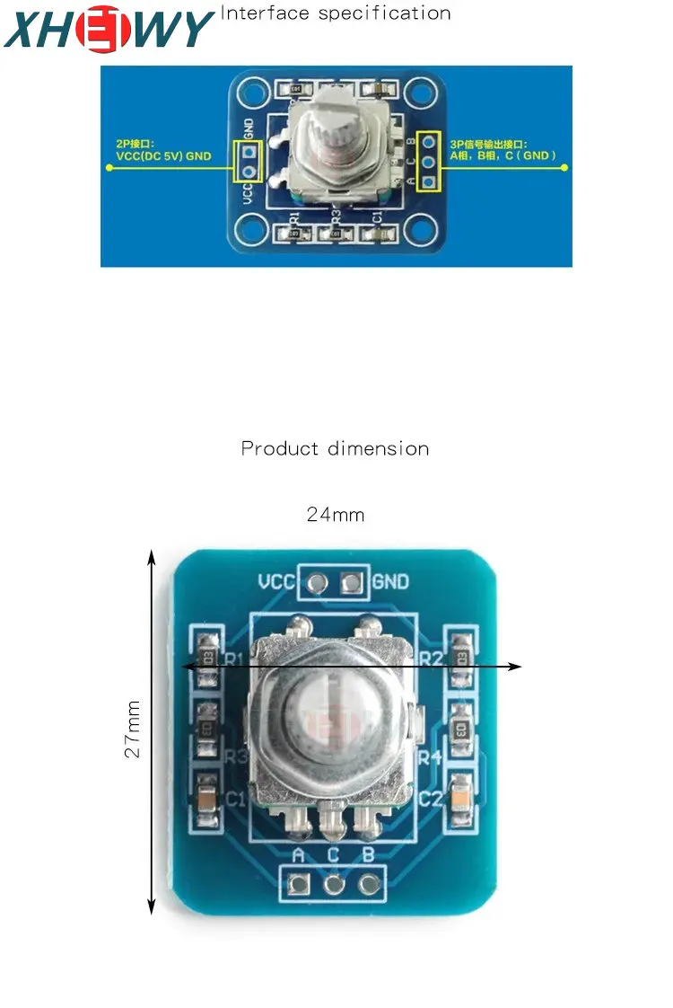 1PCS 360 degree encoder module, rotary encoder module suitable for single-chip STM