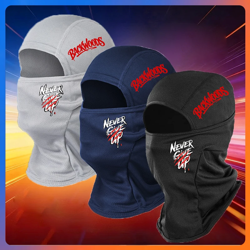 Balaclava-Maske mit Motorrad-Backwoods-Print, Gesichtsmaske, Bandana, Stirnband, Schal für Outdoor-Sport und Reiten