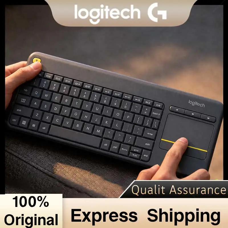 Logitech K400 Plus Wireless Keyboard with Touchpad, TV Keyboard Long Battery Life for Windows Android Smart