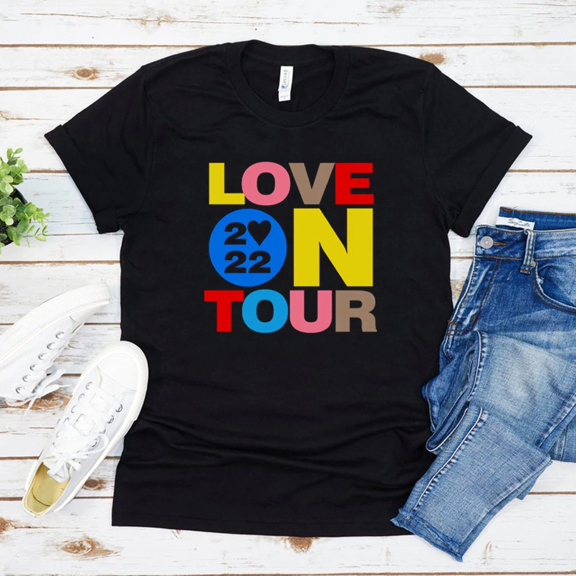 

Love on Tour 2023 Unisex T Shirt HS LOT 2022 Merch for Fans Women Graphic T Shirts Short Sleeve Streetwear Tshirt Casual Top Tee