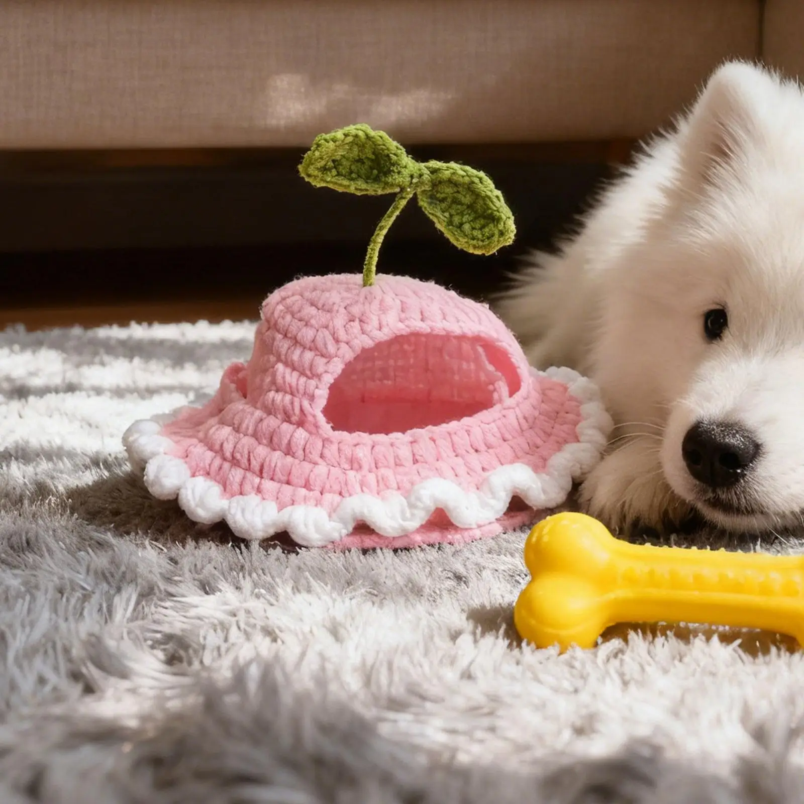 

Зимняя шапка для домашних животных Вязаная шапка Зимняя шапка для кошек Зимняя шапка для собак для котенка на открытом воздухе Щенок