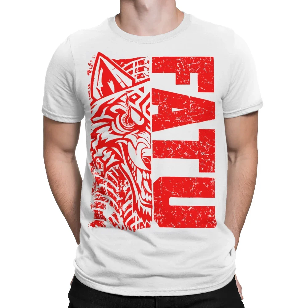 Men's White Jacob Fatu Split Wolf T-Shirt 3D Printed Sports Quick Drying Short Sleeve Top Daily Casual Plus Size T-Shirt 5XL