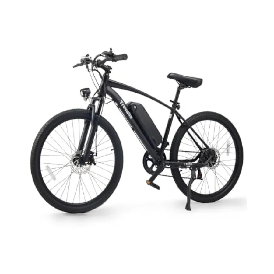 

Electric bike for adults: 26 mountain e-bike aluminum frame black 500W motor 50/74-mile range 20 mph cadence/torque sensor UL-c