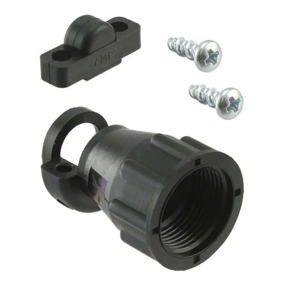 Connector 1-206062-6 bottom shell cable clamp, round, brand new and original