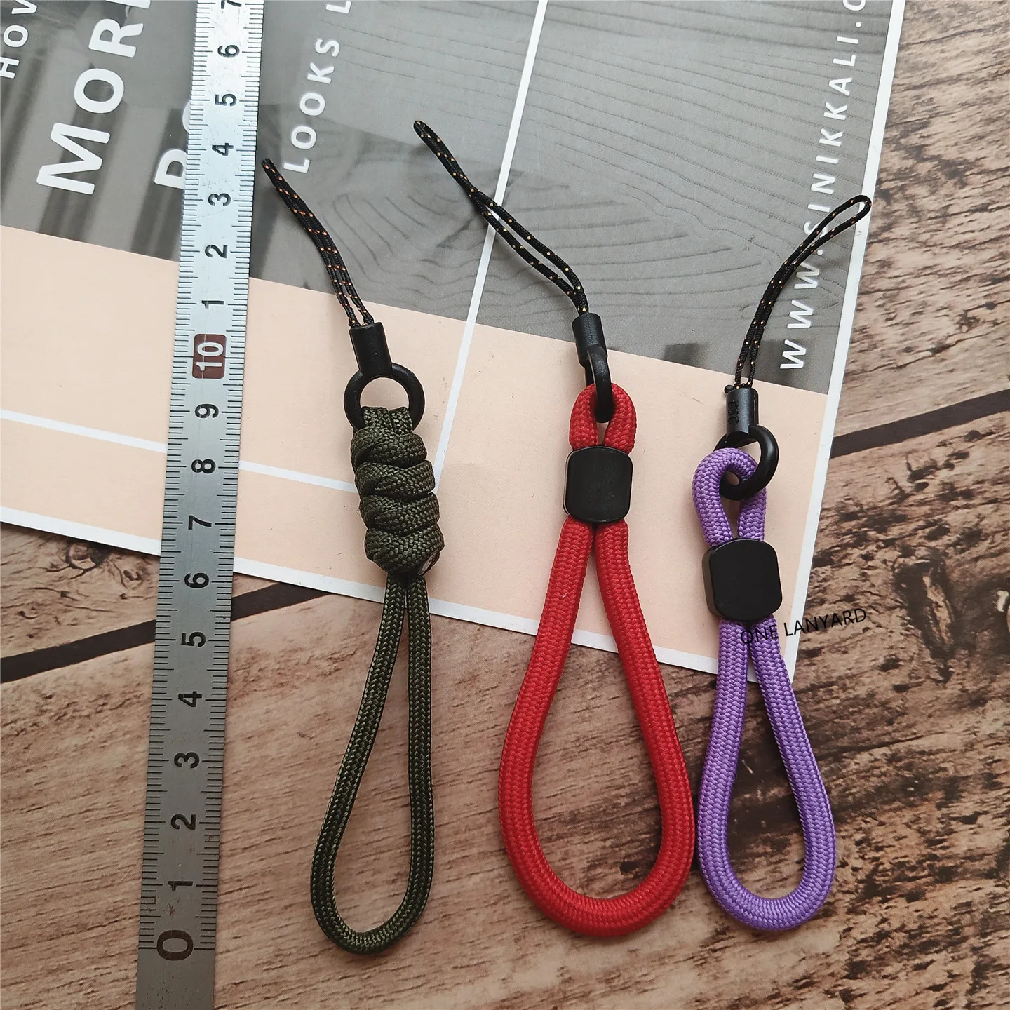 Handmade Nylon Keychain Lanyard, Mobile Phone Accessories