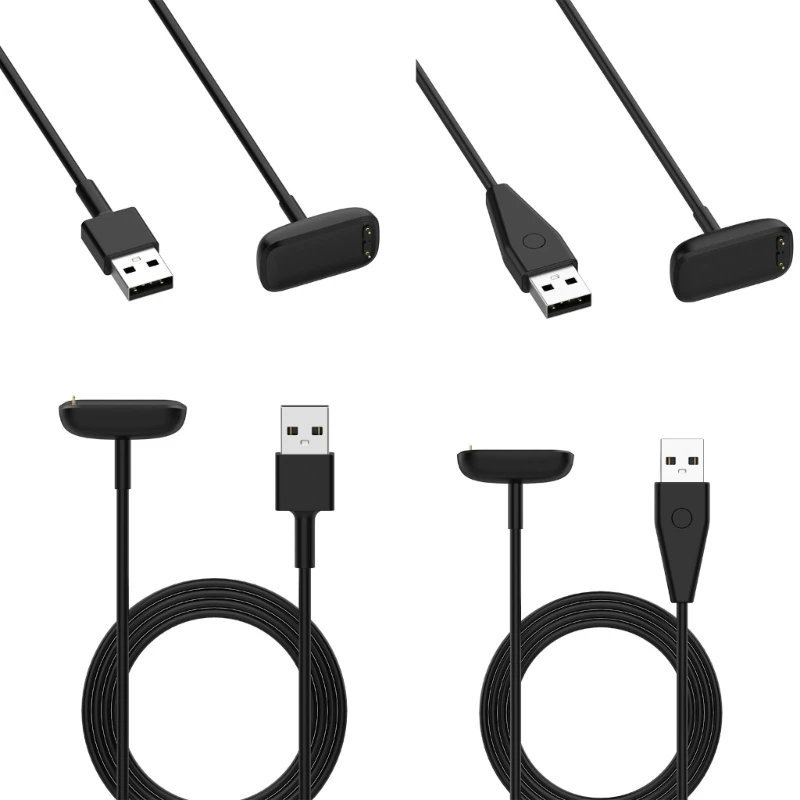 Charger Power Adapter Durable Compatible for FitbitCharge 6 Magnetic Fast Charging Cable Dock Bracket Smartwatch Station 896C