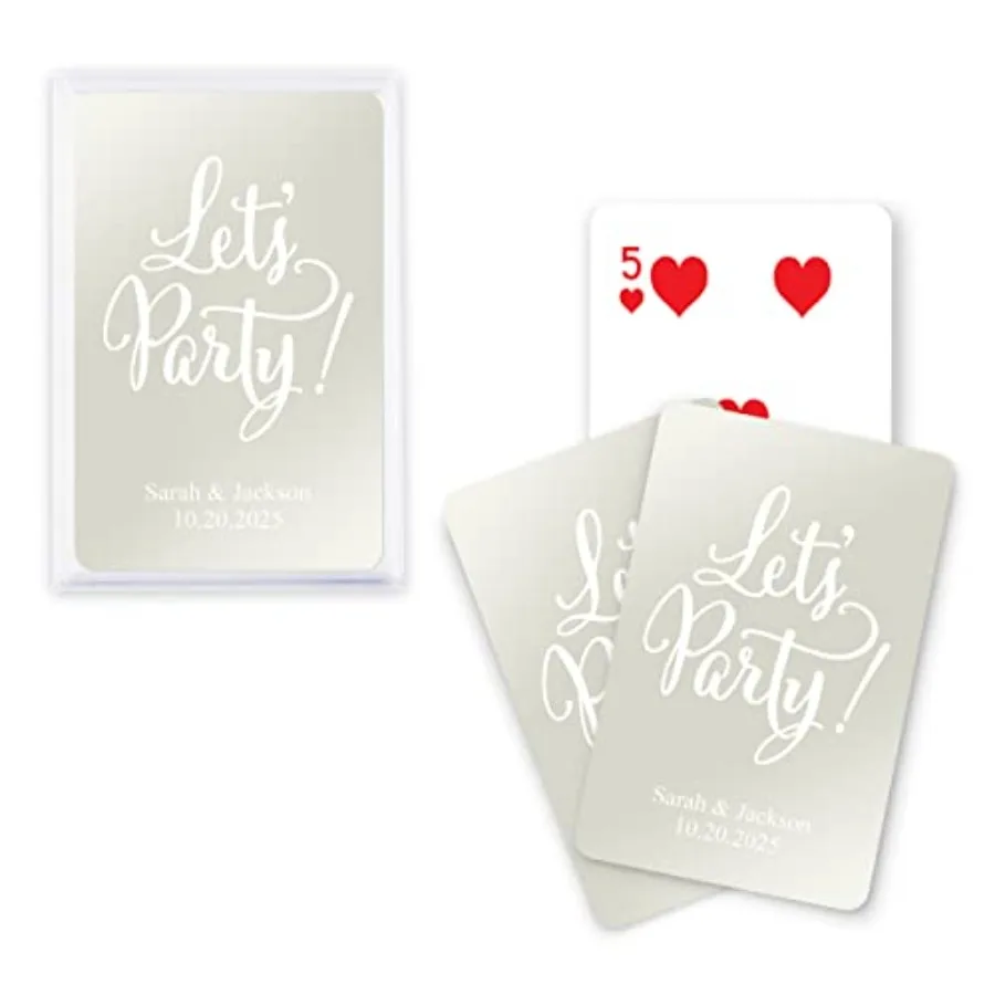 

Настраиваемые игральные карты с металлической печатью для игр на вечеринках и развлекательных мероприятий, идеально подходящие для индивидуальных дизайнов, идентификатор высокого класса