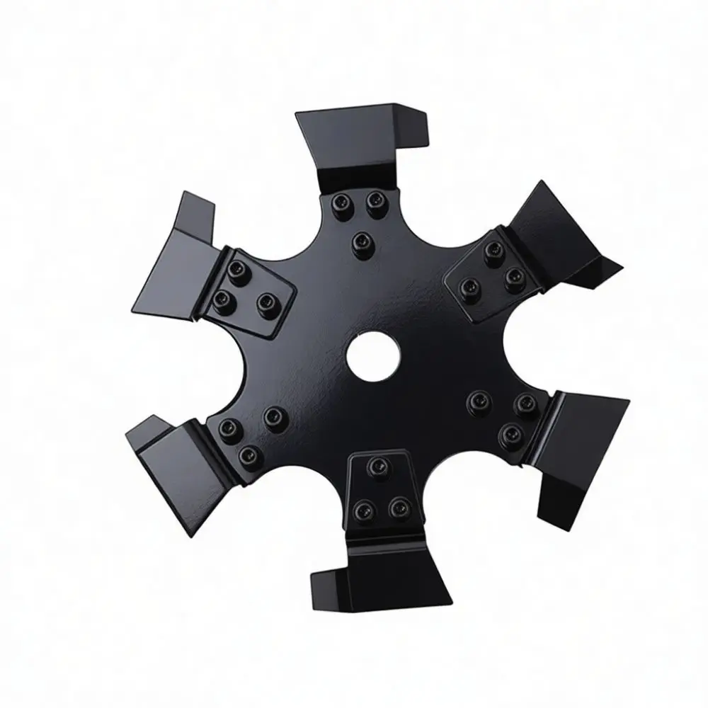 Lawn Mower Cultivator Attachment Weeding Wheel Blade For Ditching And Soil Loosening Durable Garden Power Equipment Parts