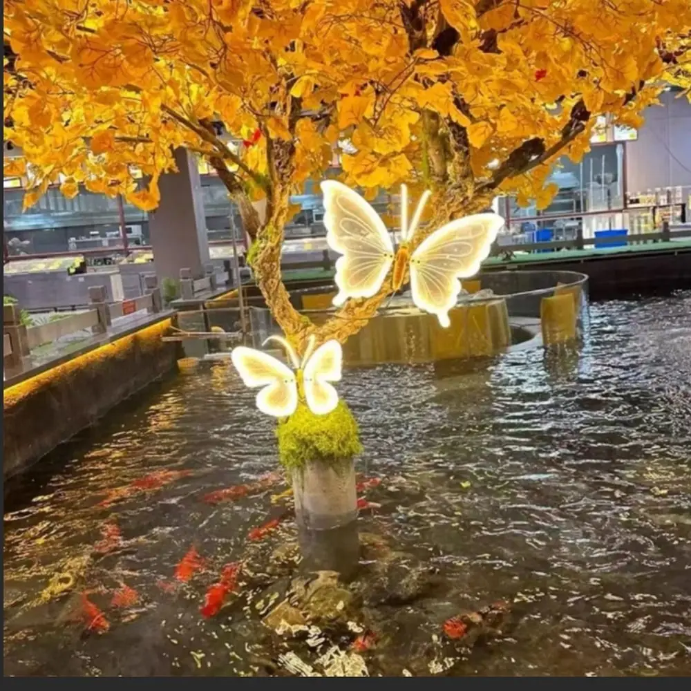 Butterfly Shape Butterfly Shape LED Light Strip Static Fixed Model Outdoor Led Lamp Outdoor Lighting