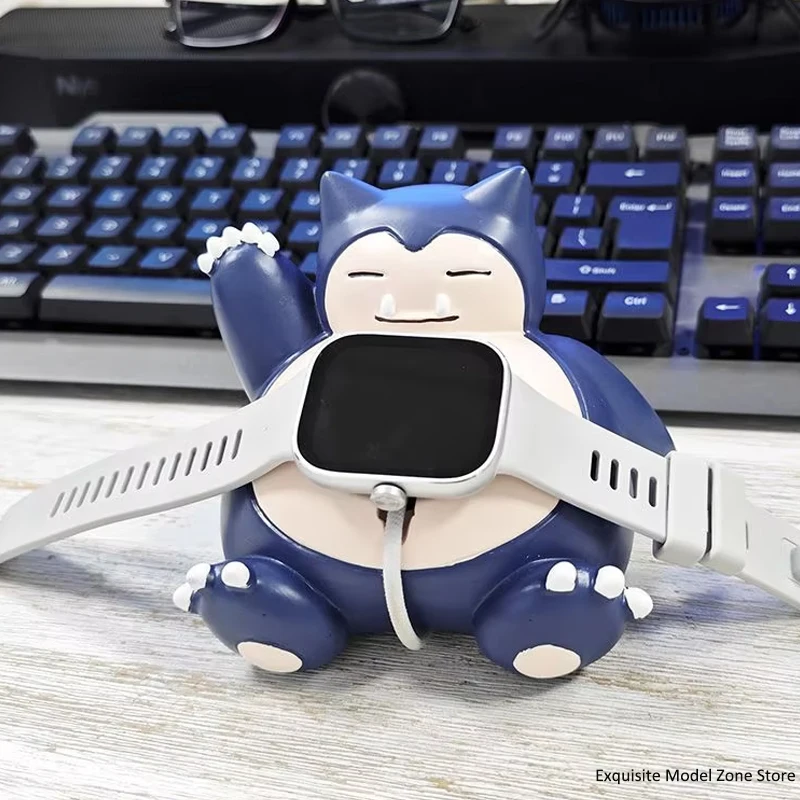 Pokemon Apple Watch Charger Stand Anime Kawaii Snorlax Figure Watch 8 7 6 5 4 3 2 Se Currency Charger Stand Toys Birthday Gift