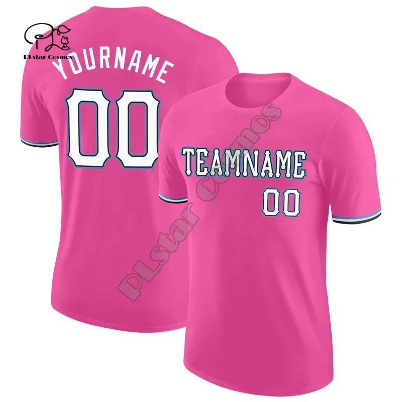 Custom Name Team Suits Player Sportswear Colorful Polyester 3DPrint Harajuku Summer O-Neck Tops Casual Short Sleeves T-Shirts 3X