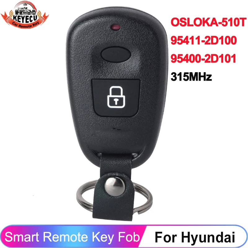 

KEYECU Remote Key Fob 2 Button 315MHz 433MHz For Hyundai Elantra XD Matrix Santa Fe SM For KIA Magentis Optima GD OSLOKA-510T