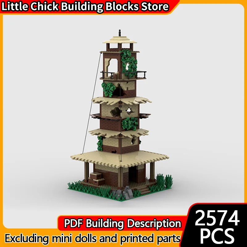 

City Street View Model MOC Building Bricks Radio Tower Modular Technology Gifts Holiday Assemble Children Toys Suit
