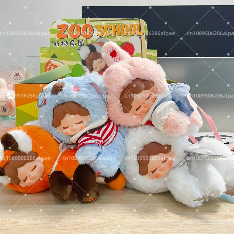 

New Wendy Zoo School Series Blind Box Panda Sheep Dog Koala Rabbit Figure Toy Replica Pendant Crossbody Cute Doll Birthday Gifts