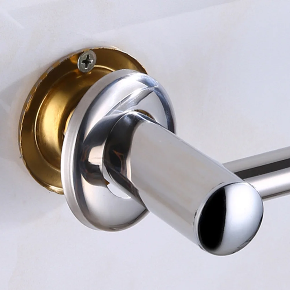 

40 CM Stainless Steel Towel Rack Mounted Bathroom Bar Holders Pole Hangers Racks