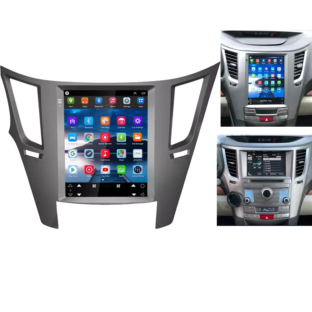 Autoradio Carplay+ Android Auto AHD 2+32GB da 9,7 pollici adatto per la navigazione per auto Subaru Outback